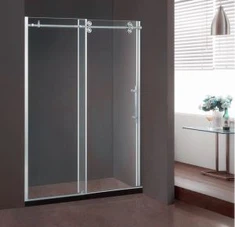 Tvöfalt vals baðherbergis sturtu rennandi glerhurðir